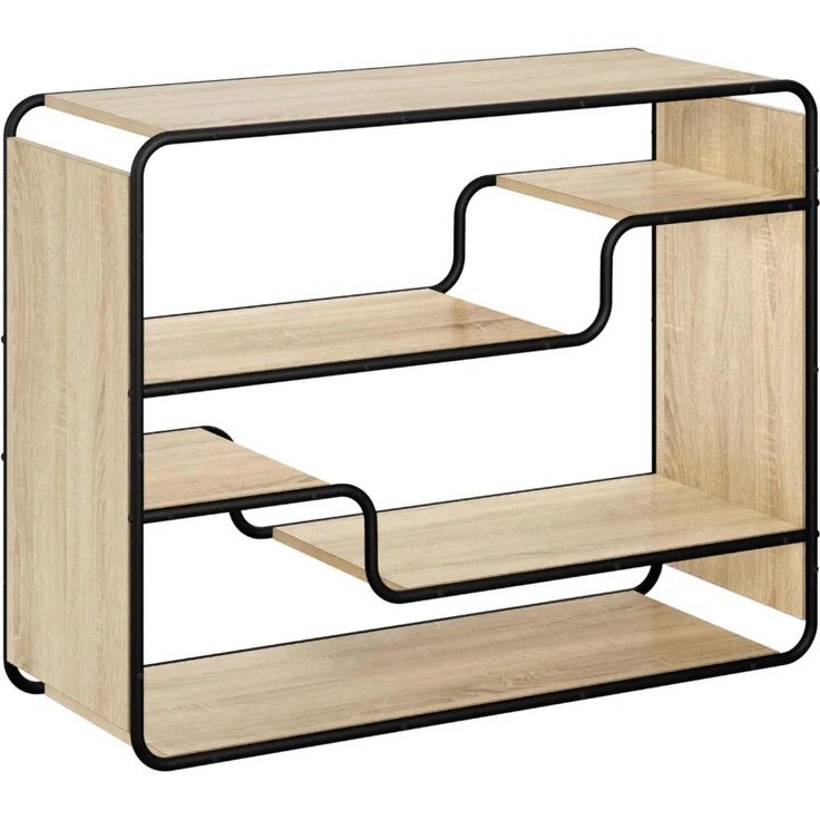 vidaXL Sideboard Sonoma-Eiche 98 x 37,5 x 75,5 cm Holzwerkstoff 8007913 – Bild 2