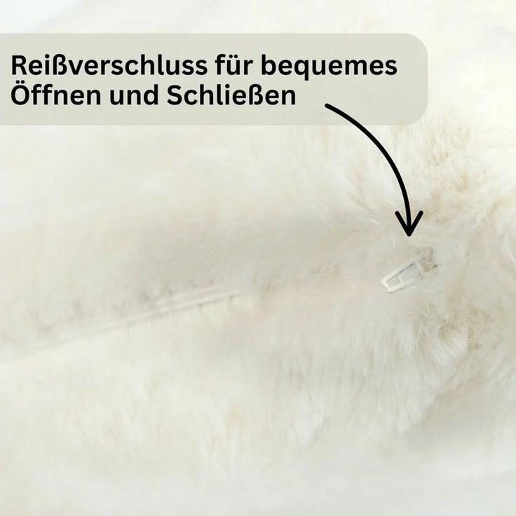SCHÖNER WOHNEN-Kollektion Kissenhülle ELEGANCE Zierkissenhülle, (2 Stück), 45 x 45 cm in Offwhite – Bild 2