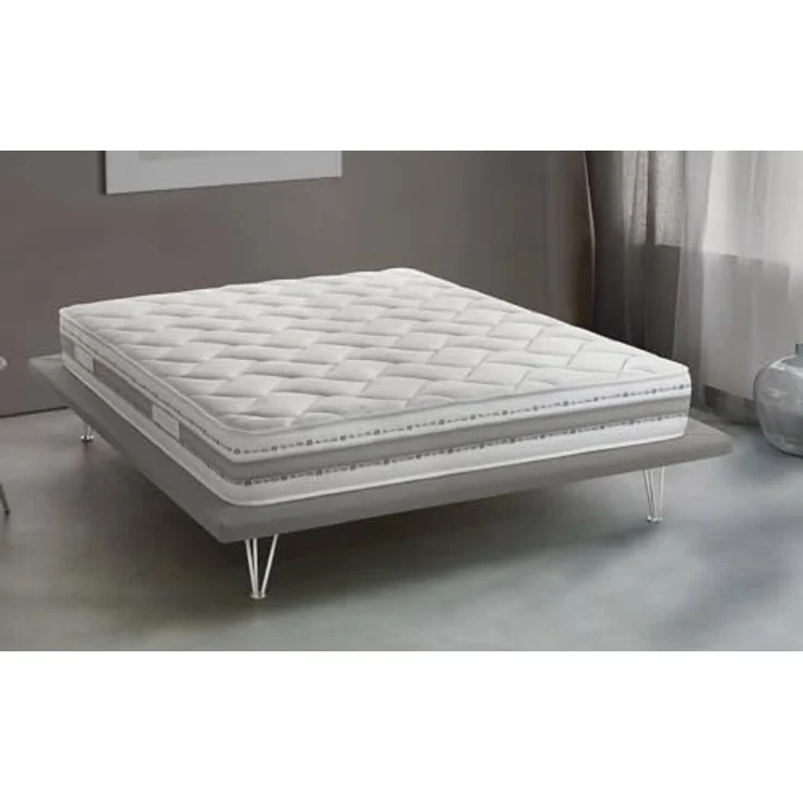 Talamo Italia - Sveva-Doppelmatratze, herausnehmbare Memory-Schaum- und Waterfoam-Matratze, 100 % Made in Italy, milbenhemmend und hypoallergen, 180 x 200 x 21 cm – Bild 5