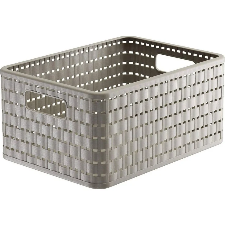 Rotho Korb Country 11 l cappuccino Kunststoffkorb Aufbewahrungskorb Körbchen – Bild 5