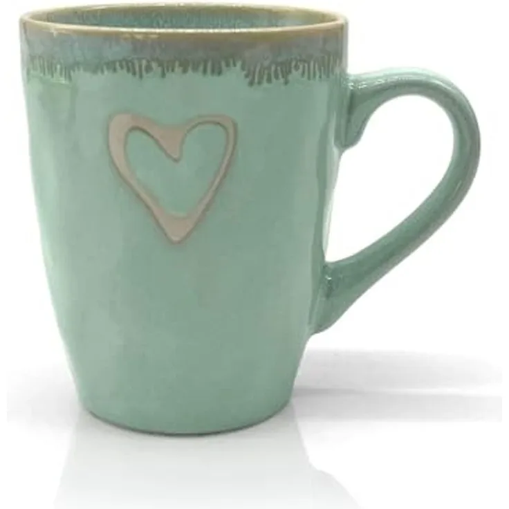 MEA LIVING Tasse MEA living STONEWARE Becher mit Henkel, Motiv "Herz", Stoneware