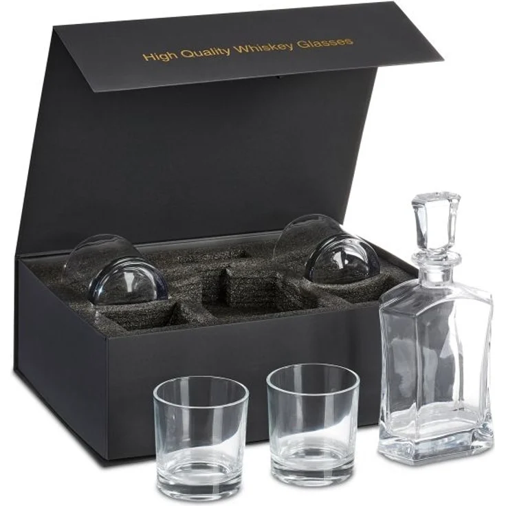 5-tlg. Whisky Set mit Karaffe & Gläsern – Bild 6