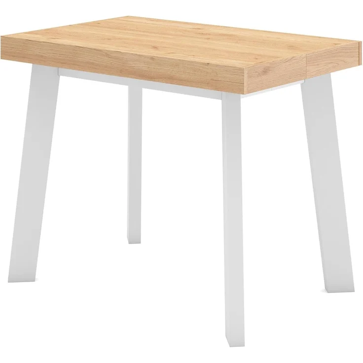 Skraut Home | Ausziehbarertisch | Multifunktionaler ausziehbarer | 220 | Für 10 Gäste | Hölzerne Beine | Moderner Stil | Eiche – Bild 6