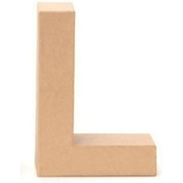 Glorex Papp-Buchstabe L 17,5 x 5,5 cm – Bild 2