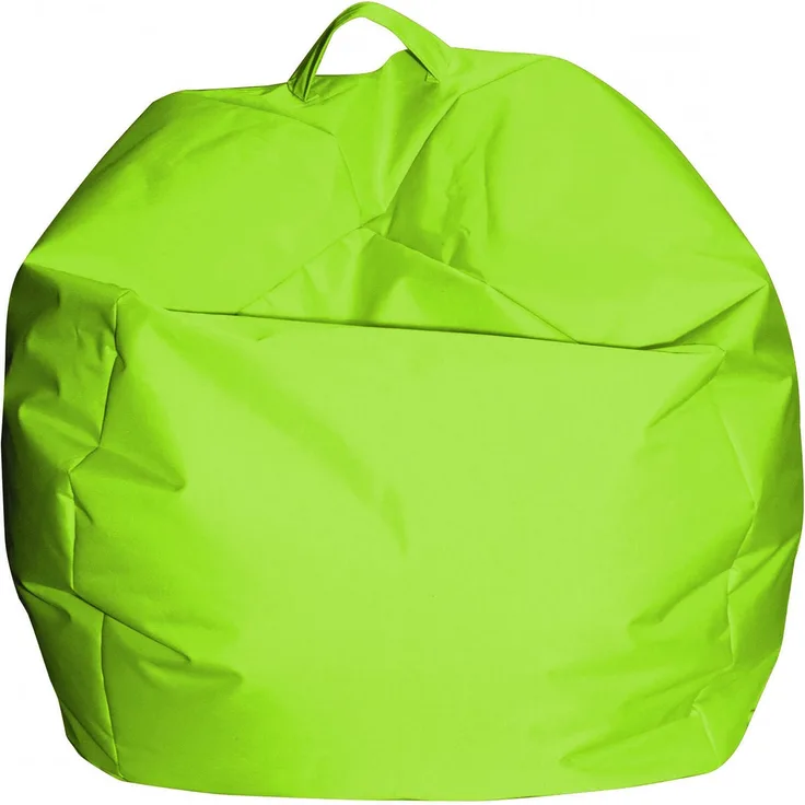 Dmora Pouf Ascia, Mehrzwecksessel, Sitzsack, Hockerhocker, Made in Italy, 65x65 h50 cm, Grün