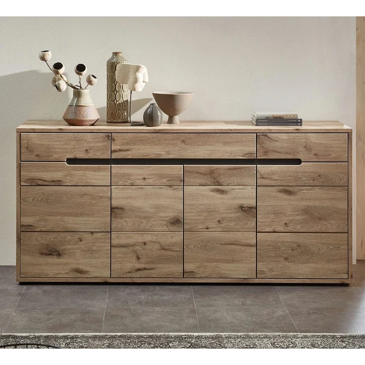 moebel-dich-auf Wohnwand BELLINZONA, (Wohnzimmer-Set, Vitrine + Wandboard + Lowboard), inkl. LED-Beleuchtung, optional mit Couchtisch & Sideboard – Bild 2