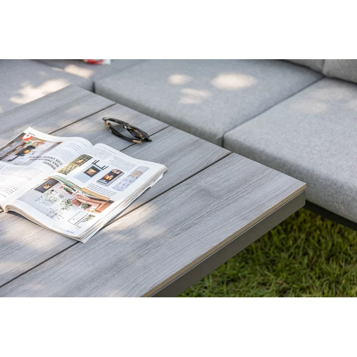 Gardissimo JOLIE Alu Ecklounge Gartenmöbel Sitzgruppe Nonwood grau – Bild 4
