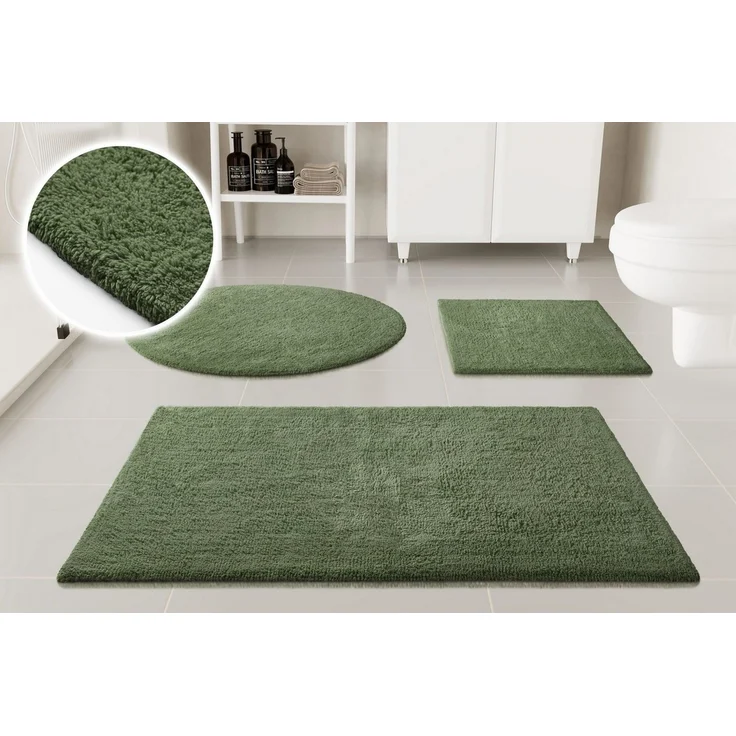 OTTO home Badematte Selenne, Höhe 20 mm, rutschhemmend beschichtet, fußbodenheizungsgeeignet, Baumwolle, rechteckig, Badteppich, getuftet, modern, Uni, antirutsch, flauschig, Baumwolle – Bild 5