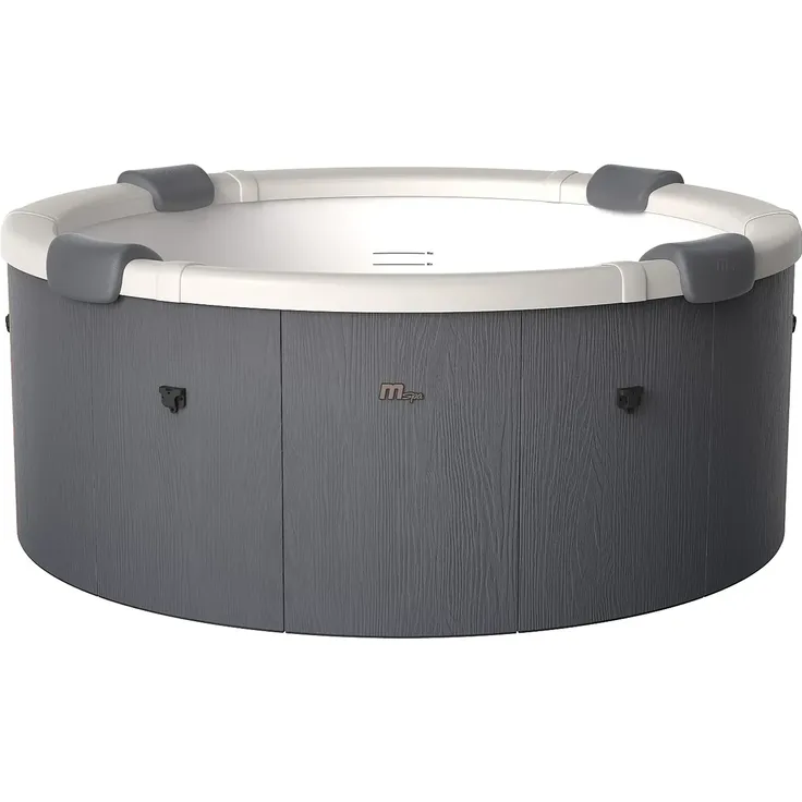 Mspa - LAPEKA Whirlpool Plastik Grau - B 160 cm x H 70 cm x L 182 cm – Bild 2