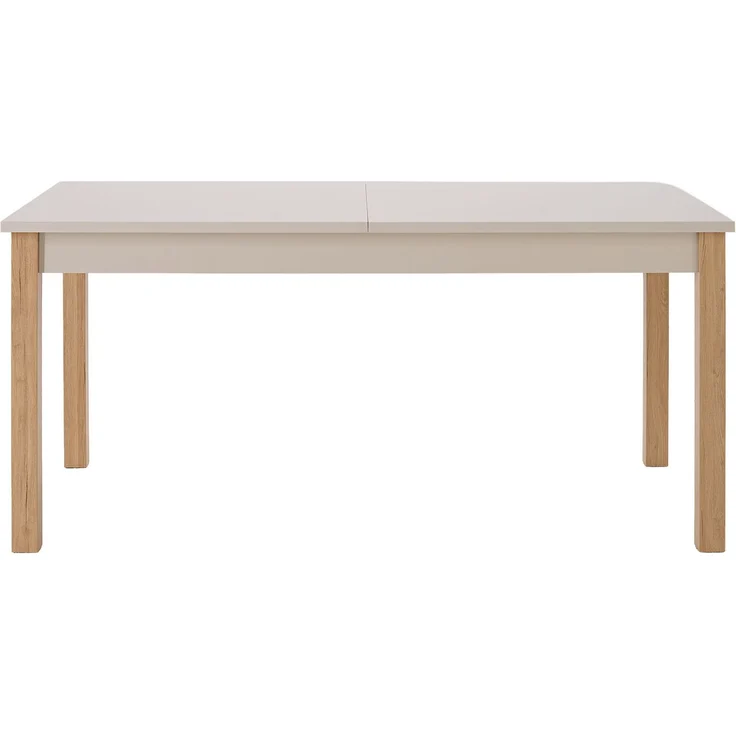Esstisch ausziehbar 160x80 cm Wohnzimmertisch Holz Beige Grau Küchentisch Esszimmertisch Holztisch Tisch – Bild 7