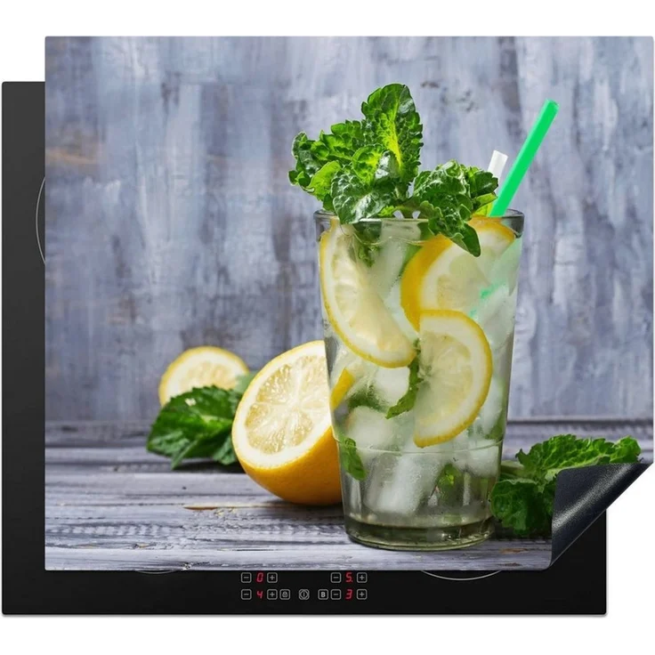 MuchoWow Herd-Abdeckplatte Cocktail - Früchte - Kräuter, Vinyl, (1 tlg), Abdeckplatte für Ceranfeld, Herd Inductionsmatte, 57.6x51.6 cm – Bild 2