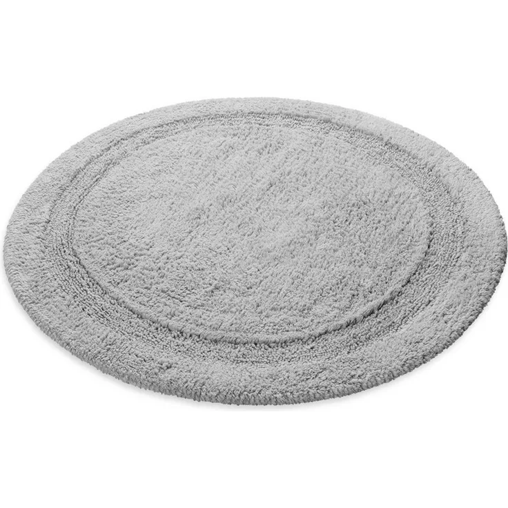 OTTO home Badematte Meellor, Höhe 20 mm, rutschhemmend beschichtet, fußbodenheizungsgeeignet, Baumwolle, rund, Badteppich, getuftet, modern, Uni, antirutsch, flauschig, Baumwolle