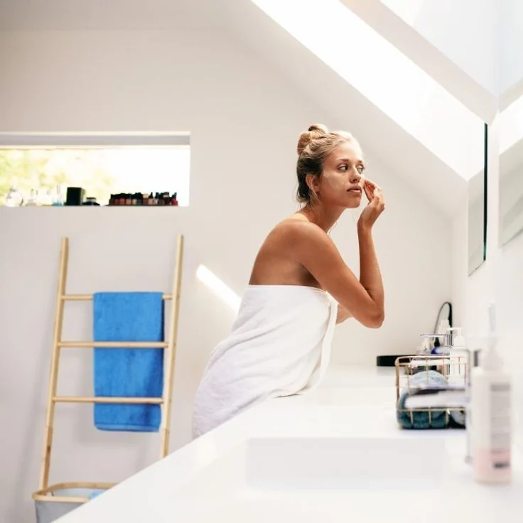 Handtuchhalter Bambus mit Wäschesack 10022148 – Bild 5