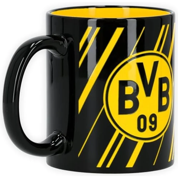 BVB MERCHANDISING Tasse Tasse Streifen, Keramik – Bild 2