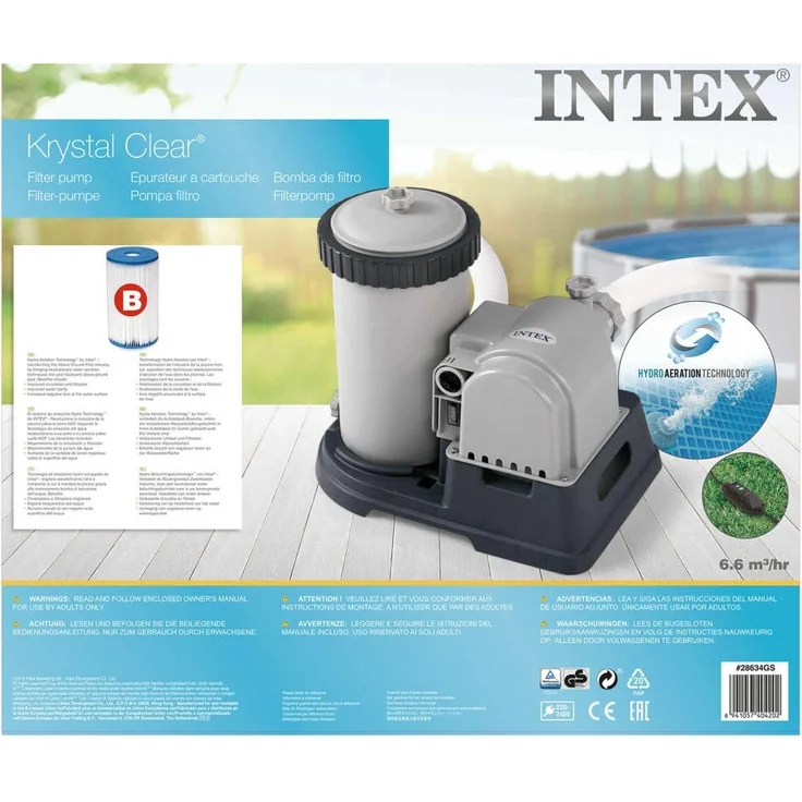 Intex Kartuschenfilterpumpe 9463 L/h 28634GS 3202769 – Bild 5
