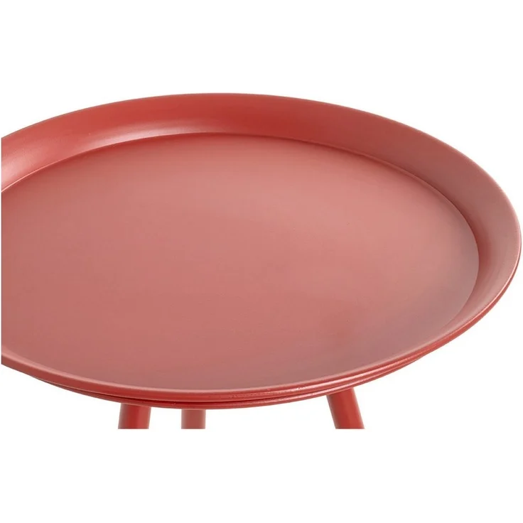 HAKU Möbel Beistelltisch, Metal, rot, Ø 38 x H 47 cm – Bild 3
