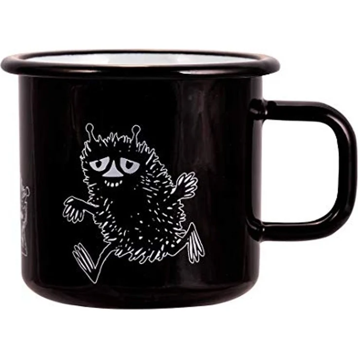 Muurla Kinderbecher Tasse Mumins Stinky Schwarz (370 ml) – Bild 1
