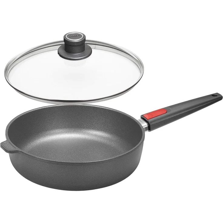 Woll Servierpfanne Nowo Titanium 28 x 28 cm/ H: 7 cm Guss-Alu Viereckpfanne Sicherheitsglasdeckel nicht induktionsgeeignet Alle Herdarten (ausgenommen Induktion) ofenfest bis 250 °C & spülmaschinenfest – Bild 9