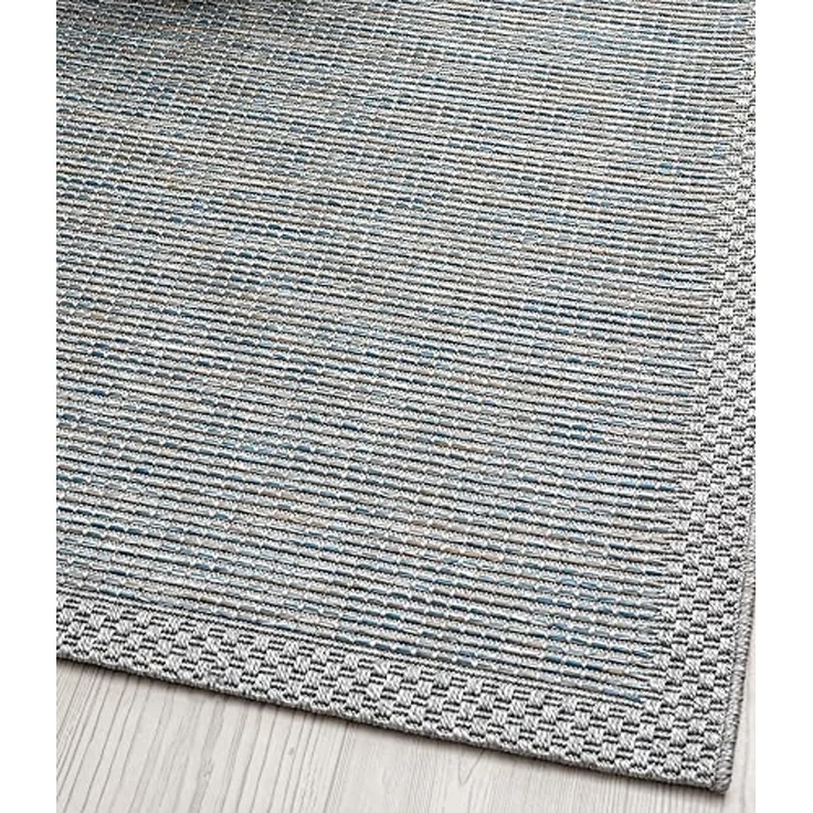 the carpet Calgary - robuster Teppich, Flachgewebe, modernes Design, ideal für Wohnzimmer, Esszimmer und Außenbereich, In- und Outdoor, Vintage-Optik, Boho-Style, Türkis, 160x220 cm – Bild 4