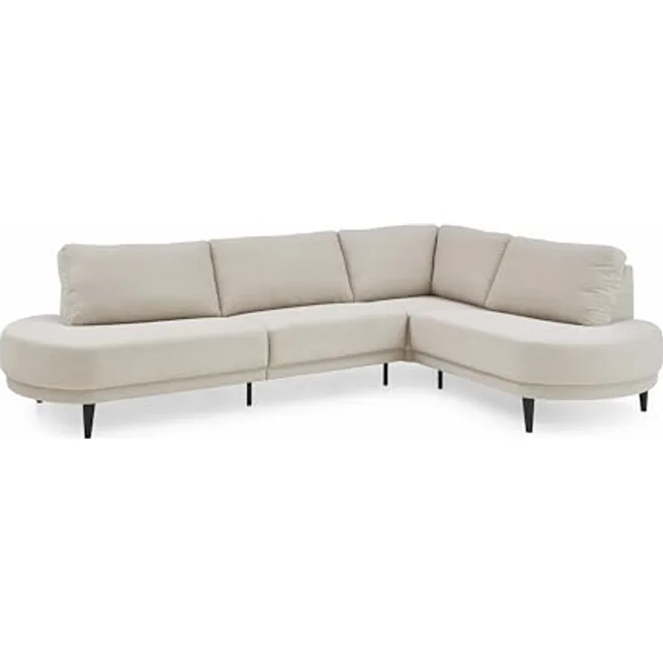 ATLANTIC home collection Ecksofa Ronny, BxTxH: 279 cm x 113 cm x 82 cm, Ecke wahlweise re/li montierbar