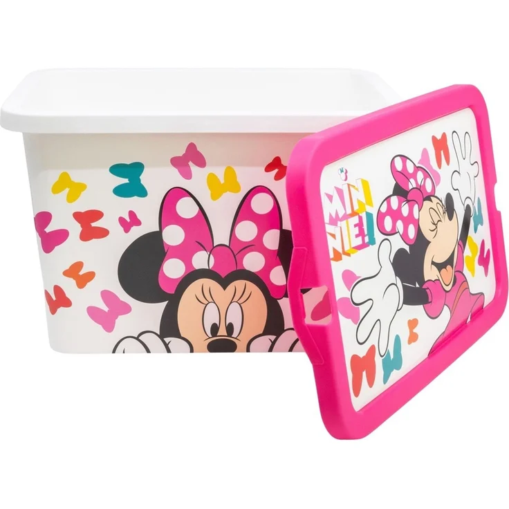 Disney Minnie Mouse Aufbewahrungsbox 7 l Kinderzimmer Box für Spielzeu – Bild 1