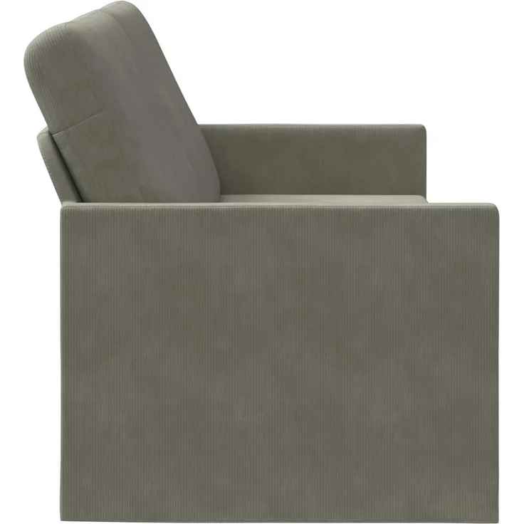 vidaXL 3-Sitzer Sofa Hellgrau 220 x 81 x 82 cm Cordstoff 42041166 – Bild 3