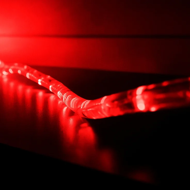 LED Deko Lichterschlauch, 1,5m Zuleitung, Stecker, rot – Bild 5