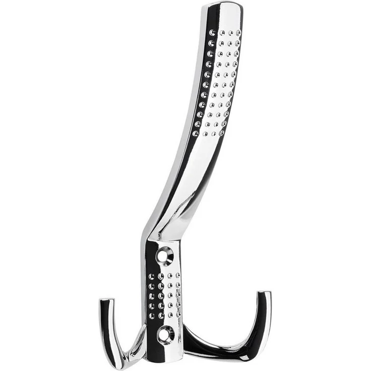 SO-TECH® Garderobenhaken JASMIN, Lochabstand 32 mm (1 St), groß (H x B x T: 143 x 76 x 67 mm), Chrom poliert – Bild 1