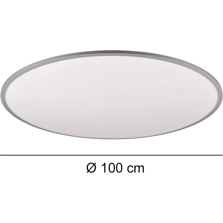 Große LED Deckenleuchte YUMA extrem flach mit Fernbedienung dimmbar, Ø 100cm – Bild 4