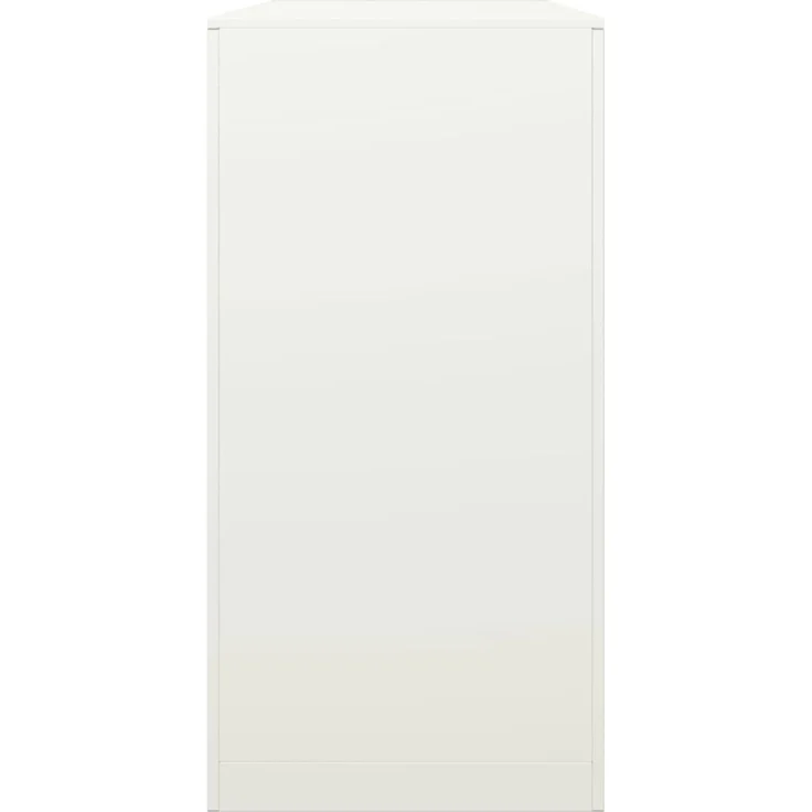 vidaXL Brennholzregal Weiß 100x40x80 cm Stahl 850976 – Bild 4