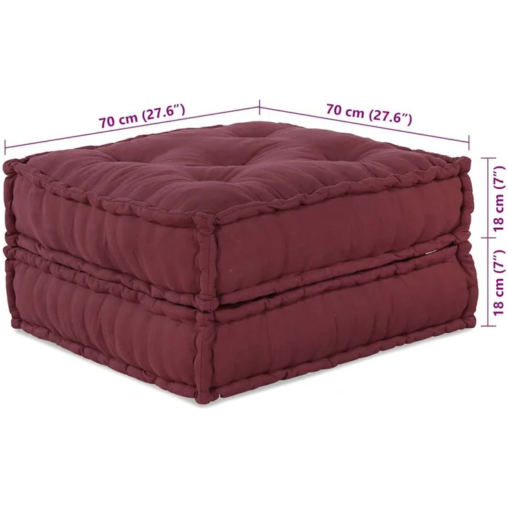 vidaXL Modulares Sofaelement Kastanienbraun 70 x 70 x 36 cm Stoff 4019031 – Bild 11