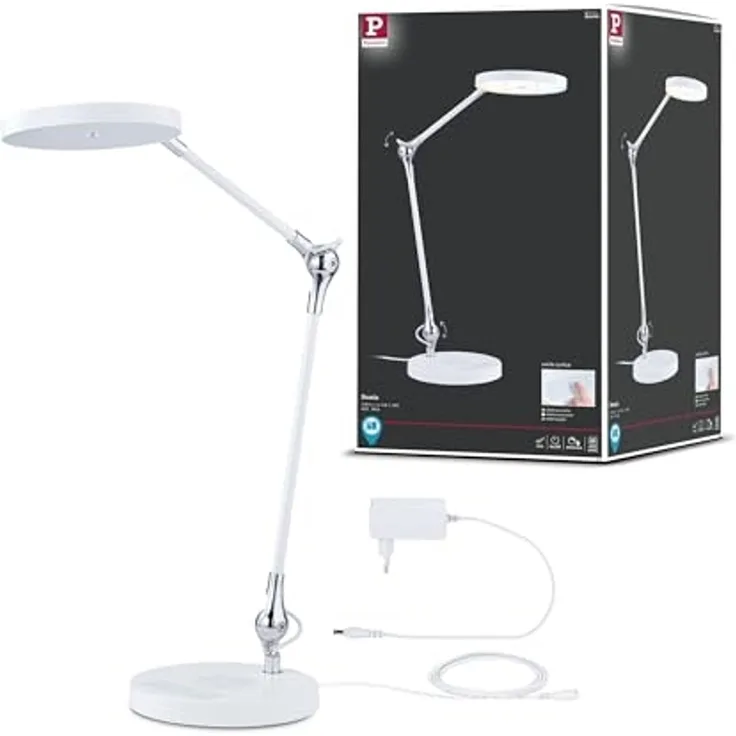 Paulmann 78011 LED Schreibtischleuchte Numis White Switch weiß
