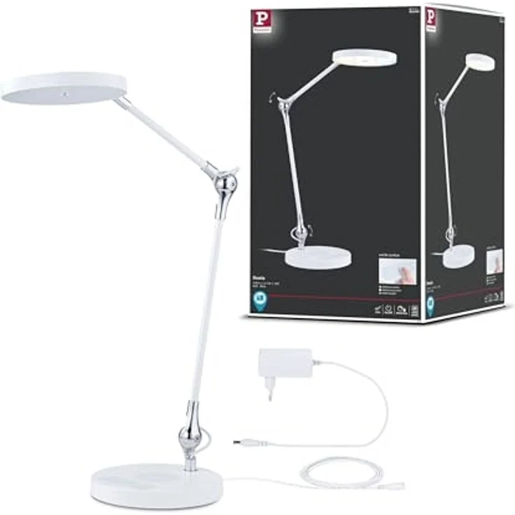 Paulmann 78011 LED Schreibtischleuchte Numis White Switch weiß – Bild 1