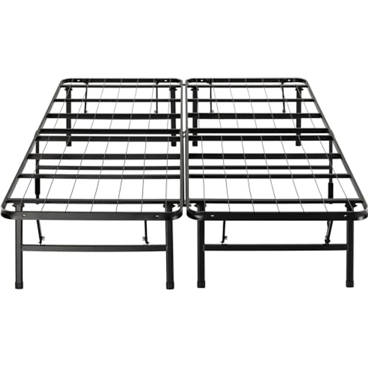 Zinus SmartBase Klappbett 160x190 cm – Höhe 35 cm – ideal als Gästebett – mit Stauraum unter dem Bett – Metallbett – Schwarz – Bild 13