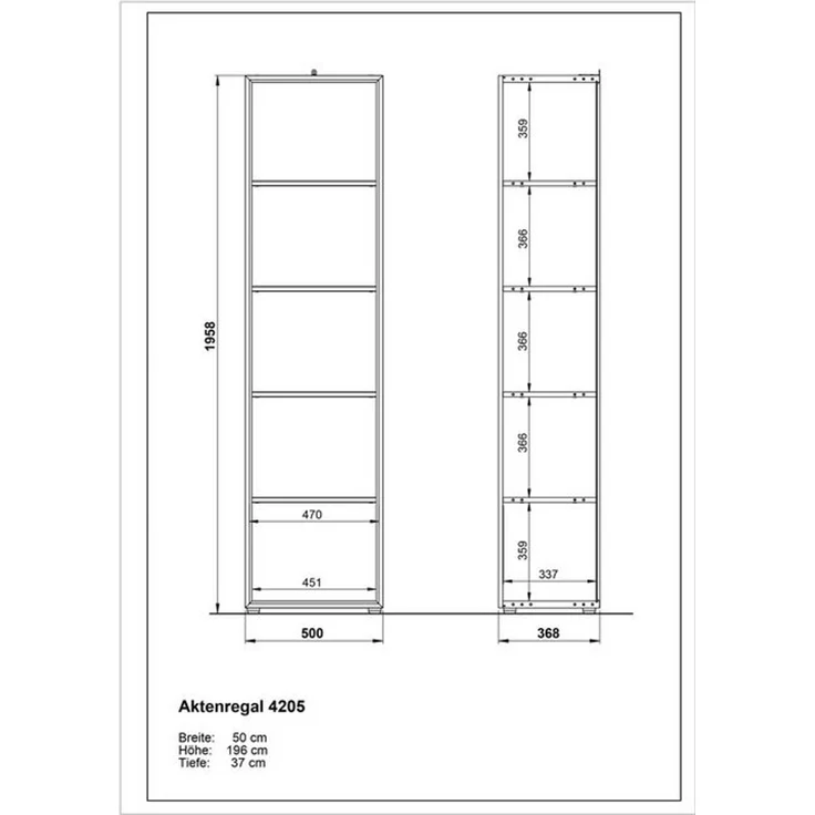 GERMANIA Aktenregal GW-Monteria – Bild 4