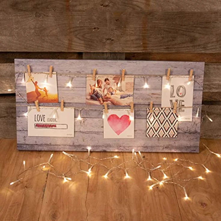 Idena 8582074 - LED Lichterkette mit 30 LEDs in Warmweiß, 6 Stunden Timer Funktion, batteriebetrieben, ca. 2,6 m lang, Deko für Innen, zum Basteln, als Party Deko, Weihnachtsdeko, zur Hochzeit – Bild 5