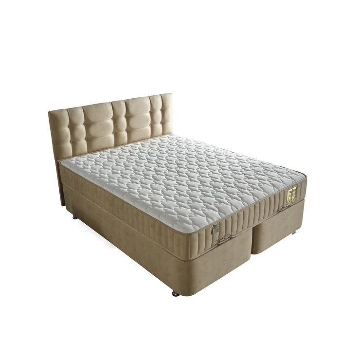 Schlafzimmer-Set "Alina" – Bett mit Bettkasten und Matratze, Nachttisch-Braun – Bild 4