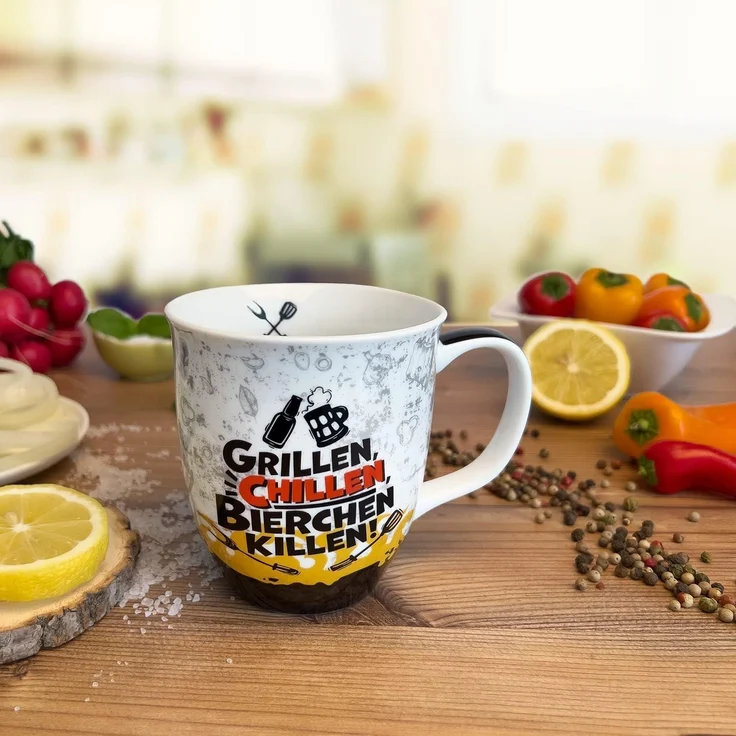 Tasse Kaffeetasse Kaffeebecher Teetasse Sheepworld 40cl Grillen 48212 – Bild 2
