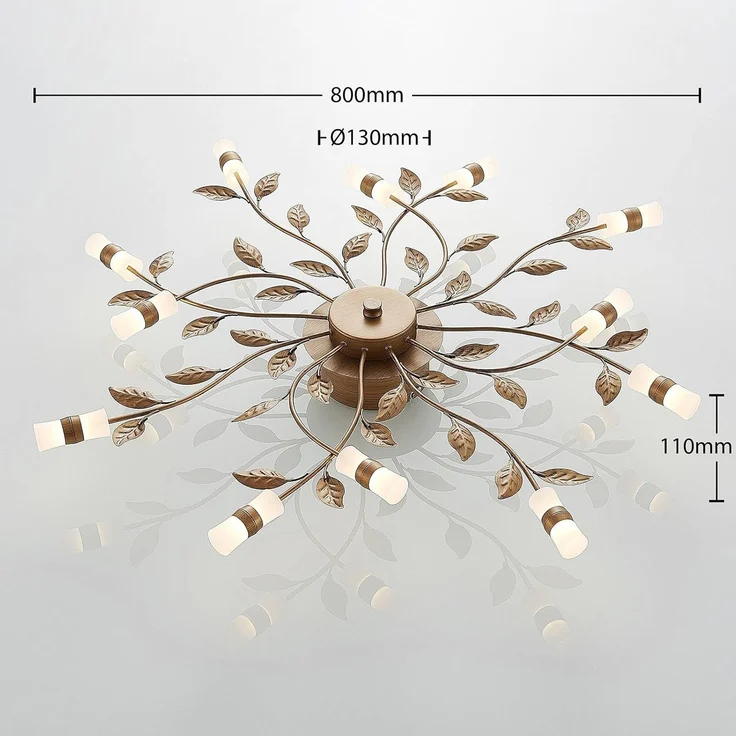 Lindby Deckenleuchten Bentas, LED 32 W gesamt, warmweiß – Bild 5