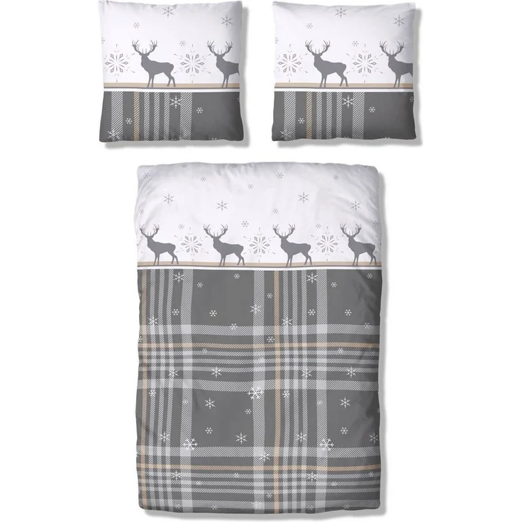 OTTO home Bettwäsche Wenda, Polycotton recycelt, 2 teilig, in Qualitäten PolyCotton (kühlend) + Biber (wärmend, 100% Baumwolle) – Bild 2