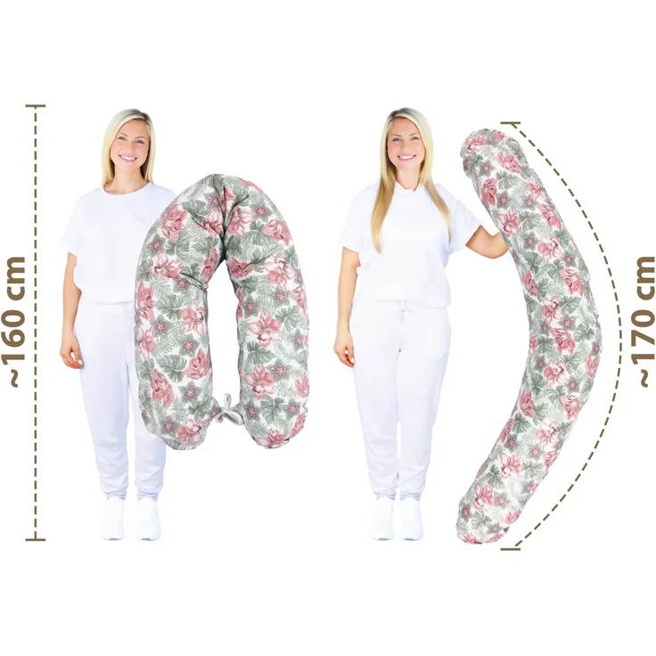 Amilian Stillkissen XXL - Seitenschläferkissen - Schwangerschaftskissen - Lagerungskissen, Pregnancy Pillow - Stillkissen 170 cm - Body Pillow - Schlafkissen Seitenschläfer, Seitenschläferkissen Schwangerschaft - Kissen – Bild 2
