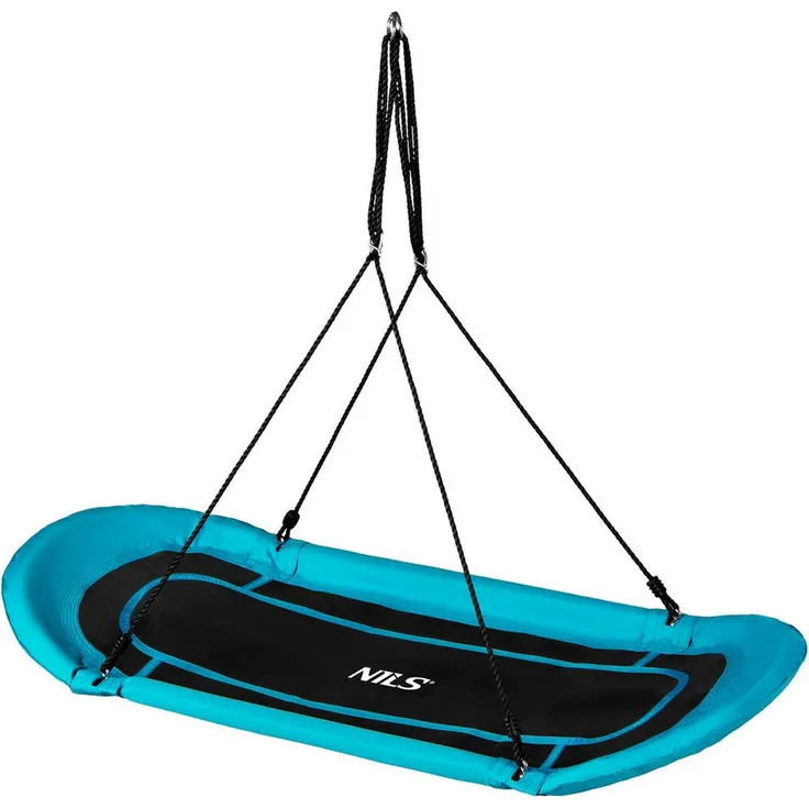 Nils Nestschaukel XL, Gartenschaukel in Türkis, ovaler Sitz 167x71 cm, max. 150 kg Belastung, für Outdoor und Freizeit