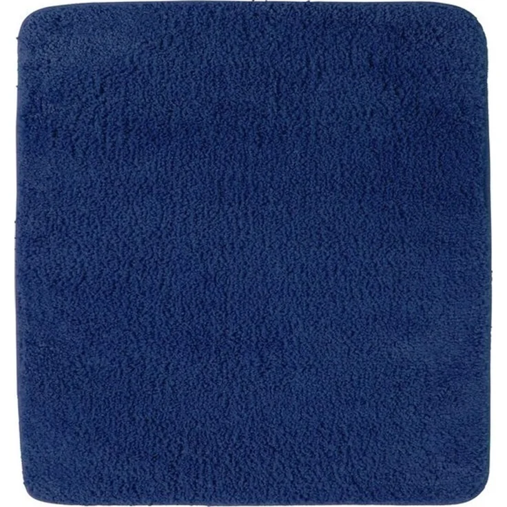 NYVI Badematte WC Vorleger ohne Ausschnitt NYVISpa Lasalle Navy Toiletten Teppich, Höhe 20 mm, Polyester, Rutschfest, Saugstark, Schnell Trocknend, Fußbodenheizung geeignet – Bild 4