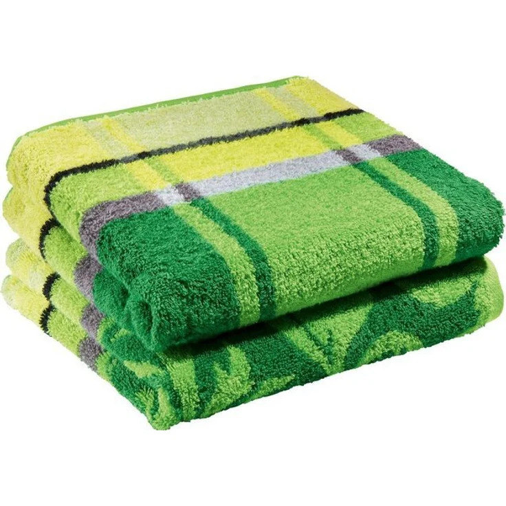 Erwin Müller Duschtuch Duschtuch "Ludwigsburg" 2er-Pack, Frottier (2-St), Walk-Frottier Karo – Bild 4