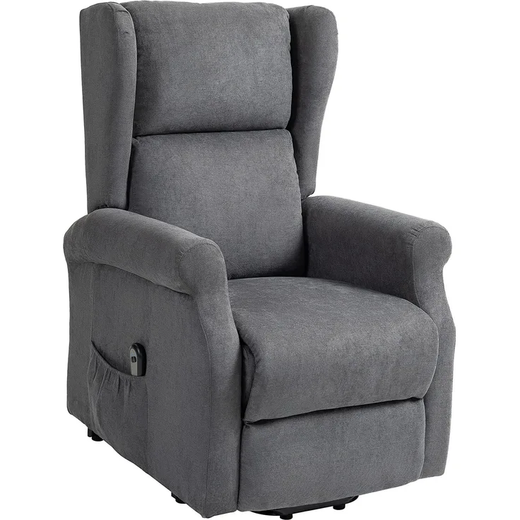 Wohnora-Relaxsessel, Aufstehhilfe, Liegefunktion, bis 200kg, 72,5x94x109cm, Dunkelgrau,H 1110cm x T 740cm x B 940cm