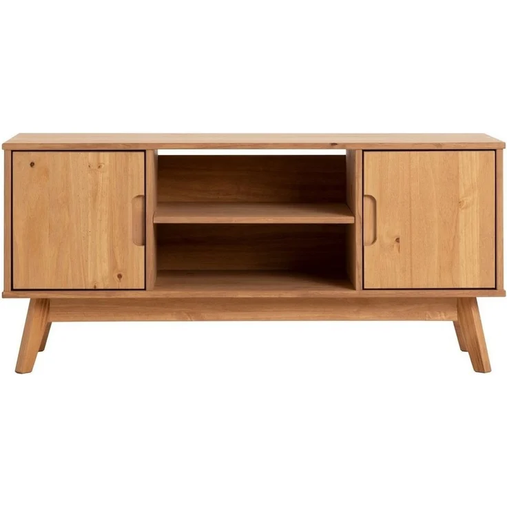 IDIMEX Lowboard TIVOLI, TV Board aus Kiefer Massivholz, Fernsehtisch mit 2 Türen gebeizt – Bild 2