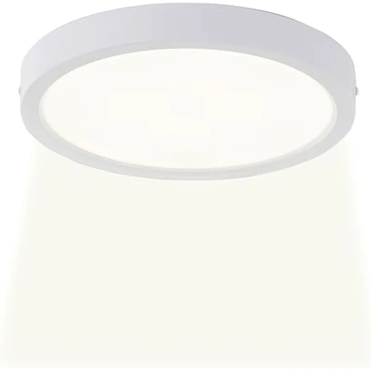 Brilliant LED Deckenleuchte Navara, LED fest integriert, Neutralweiß, Ø 27,5cm, Höhe 3 cm, 1900 lm, 4000 K, IP44