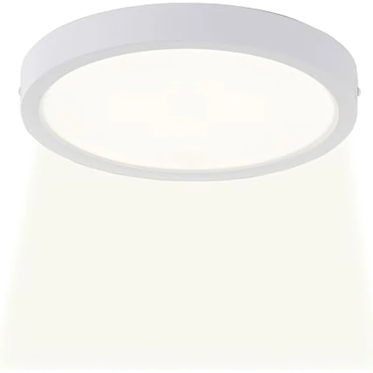 Brilliant LED Deckenleuchte Navara, LED fest integriert, Neutralweiß, Ø 27,5cm, Höhe 3 cm, 1900 lm, 4000 K, IP44 – Bild 1