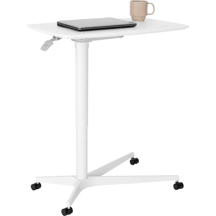 Seville Classics Schreibtisch höhenverstellbar, Aluminium, 75,9 x 48 x 62-94,5 cm