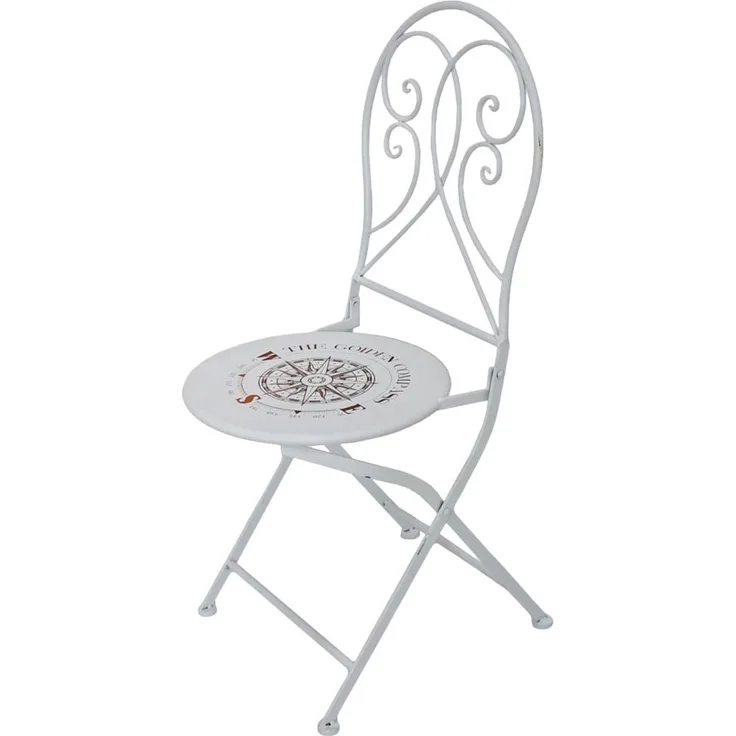 Klappstuhl, Gartenstuhl, weiß, Kompass Design